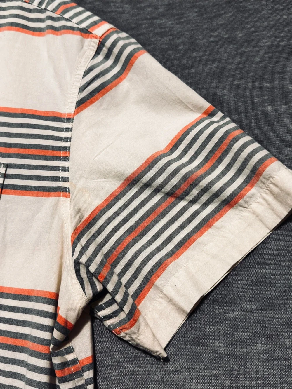 The North Face Shirt Mens size Large Baytrail Woven Cotton Striped Button-Up